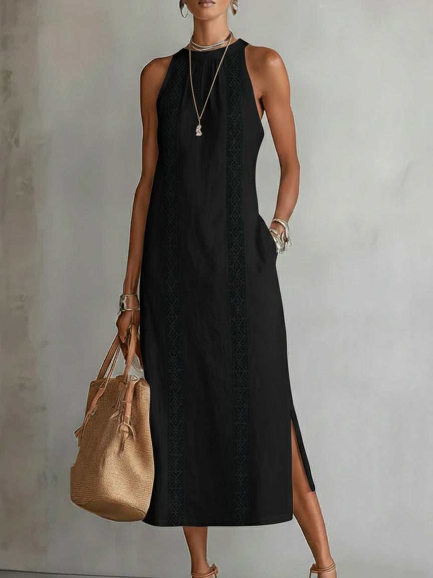 JIMENA | Midi Dress with a Mandarin Collar CULTÉIRE DUBLIN