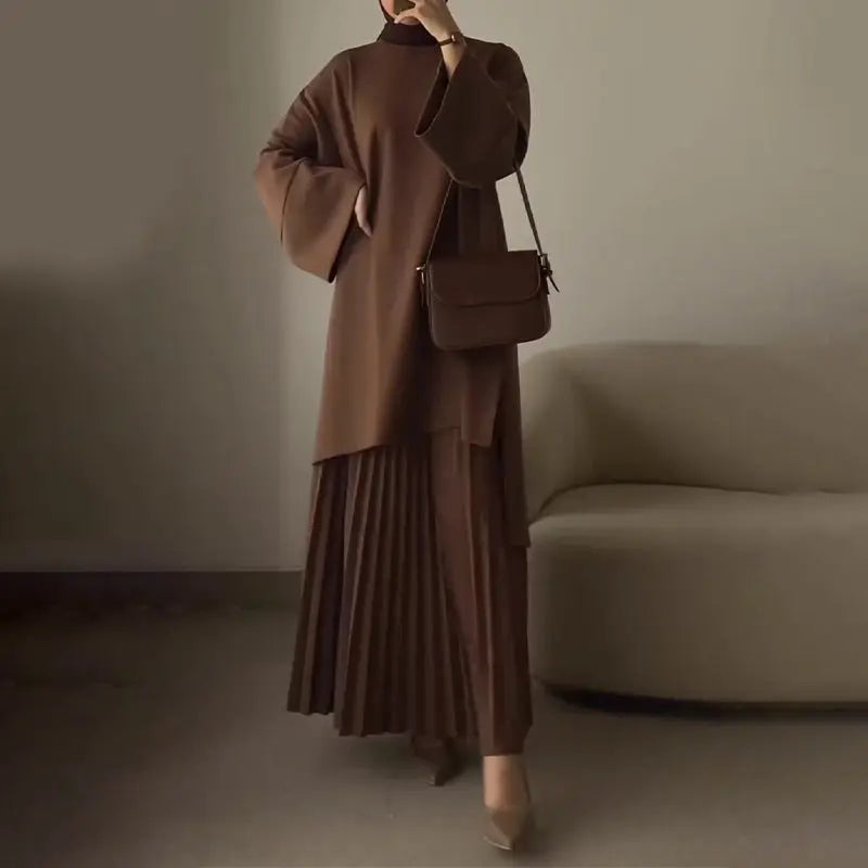 OPHELIE™ - Chic Pleated Two-Piece Set CULT ÉIRE