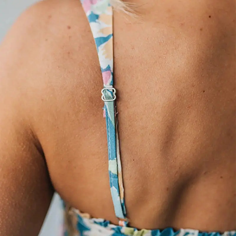 FIONA™ | Floral Maxi Dress Smocked Bodice Adjustable Straps CULT ÉIRE