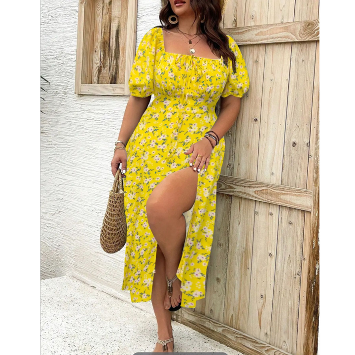 AVENNA™ – Comfy Elegant Summer Slit Dress CULTÉIRE DUBLIN